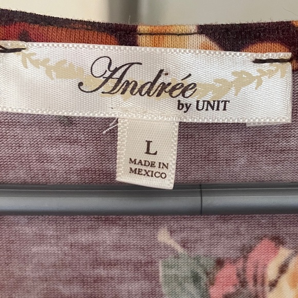 ANDREE BY UNIT Floral Print Long Sleeve Top - Picture 2 of 3